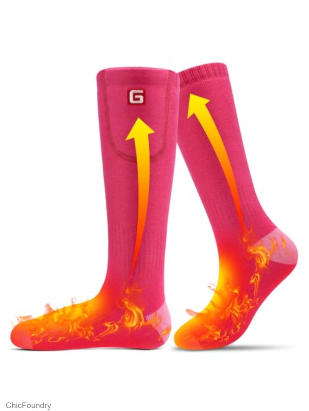 Rechargeable Heated Socks Washable 3 Heat Settings Winter Foot Warmers